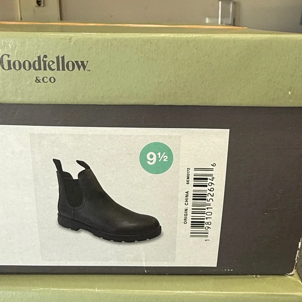 Men's Huxley Chelsea Boots - Goodfellow & Co Black 9.5